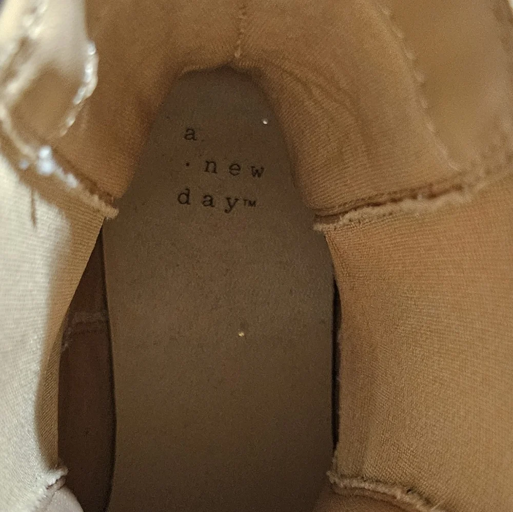 a new day Beige Ankle Booties